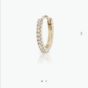 Maria Tash 8mm yellow gold diamond eternity